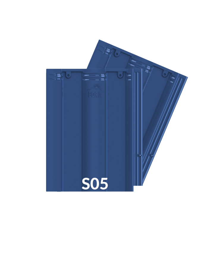 Ngói sóng màu xanh dương ISORA - S05 - Xà Gồ Thép BIC GROUP - Công Ty Cổ Phần BIC GROUP